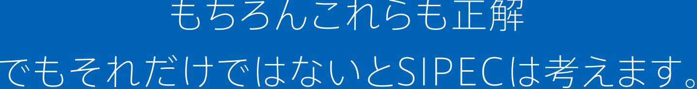 もちろんこれらも正解 でもそれだけではないとSIPEC（青山学院大学国際政治経済学部）は考えます。